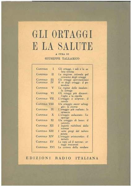Gli ortaggi e la salute