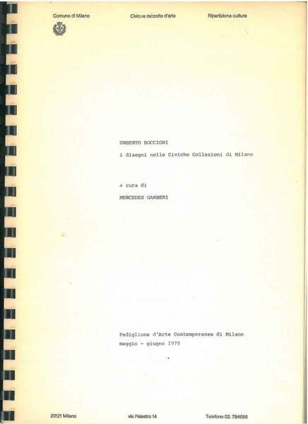 Umberto Boccioni. I disegni nelle civiche collezioni di Milano
