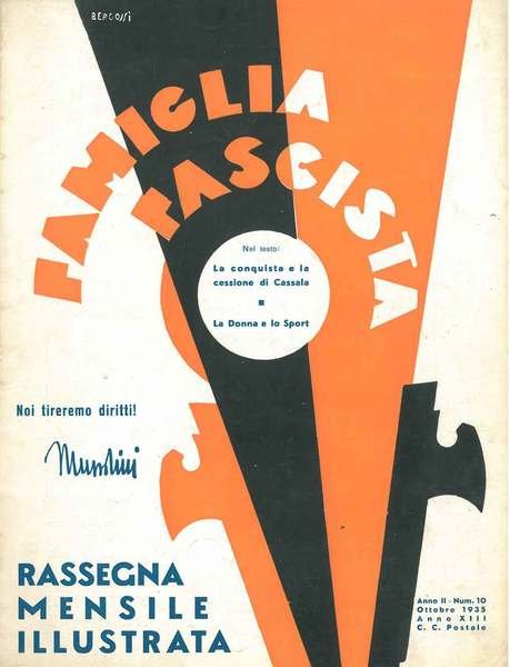 Famiglia fascista. Rassegna mensile illustrata. Anno II, n. 10, ottobre …