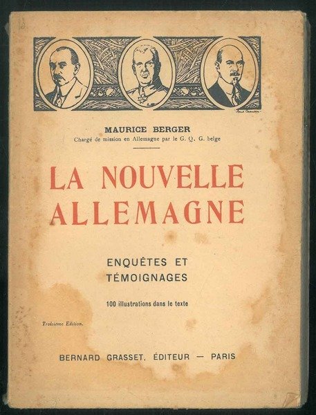 La nouvelle Allemagne; Enquetes et temoignages