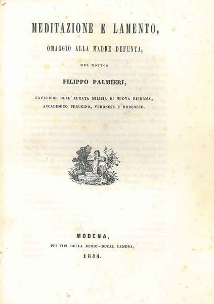 Meditazione e lamento, omaggio alla madre defunta