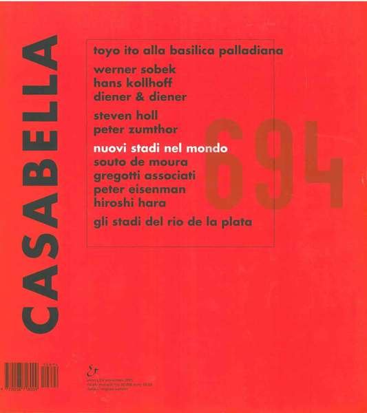 Casabella Rivista internazionale di architettura; International Architectural Review, Novembre 2001, …