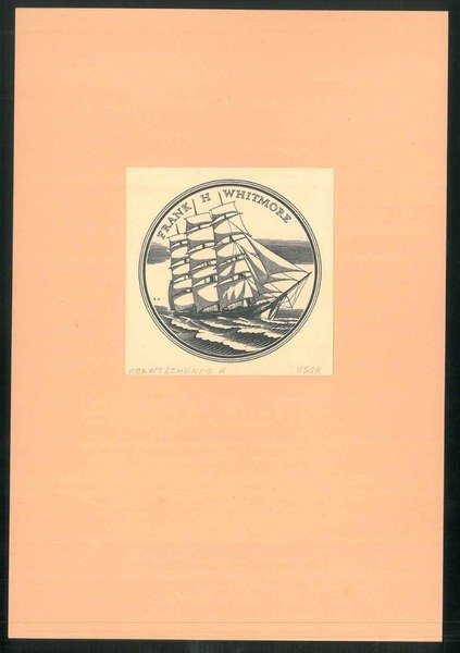 Incisione siglata R. K . per Frank H. Whithmore