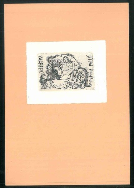 Ex libris di Pepita Pallé inciso da Vachier
