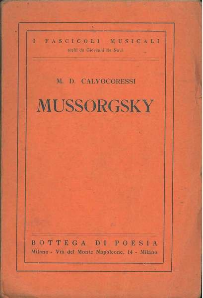 Mussorgsky Versione italiana a cura di S. Spinelli