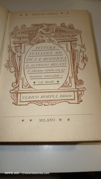 Pittura italiana antica e moderna. 2° edizione rifatta