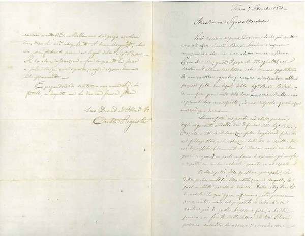 Foglio con intestazione a secco della Camera dei Deputati, datato …