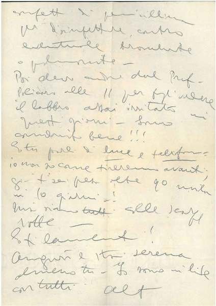 Lettera inserita in busta viaggiata: "Merano, 12.9.59"