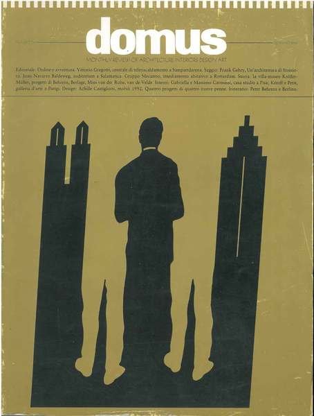 Domus. Monthly rewiew of architecture interiors design art. 1993, annata …