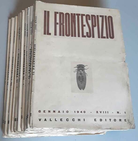 Il Frontespizio. Anno XVIII . Rivista mensile. Comitato direttivo: Piero …