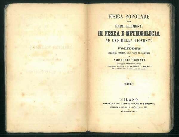 Fisica popolare ossia Primi elementi di fisica e metereologia ad …