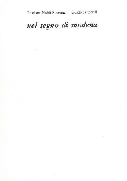 Nel segno di Modena