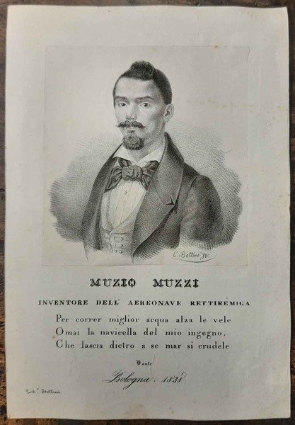 Ritratto di Muzio Muzzi inventore dell'aereonave rettiremiga