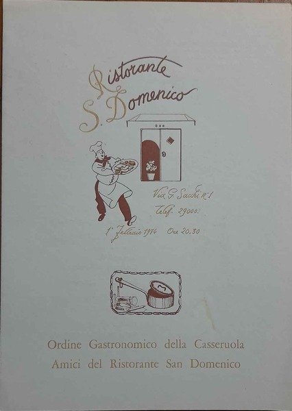 Ristorante S. Domenico Ordine Gastronomico della Casseruola Amici del Ristorante San Domenico