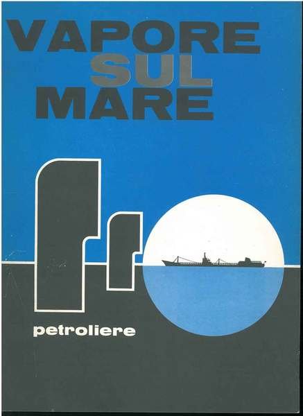 Vapore sul mare. Petroliere