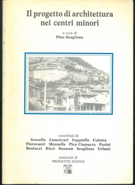 Il progetto di architettura nei centri minori