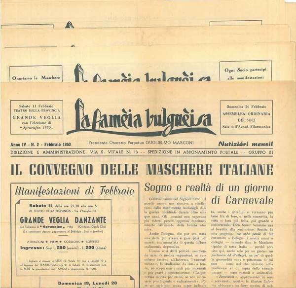 La famèia bulgnèisa. Nutiziari mensil. Anno quarto