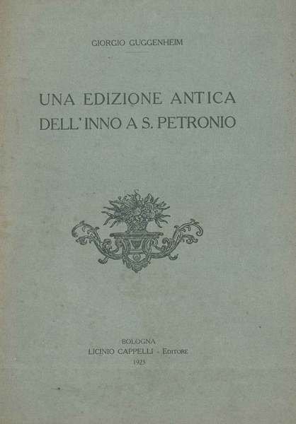 Una edizione antica dell'inno di S. Petronio