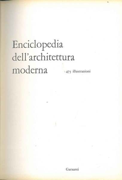 Enciclopedia dell'architettura moderna