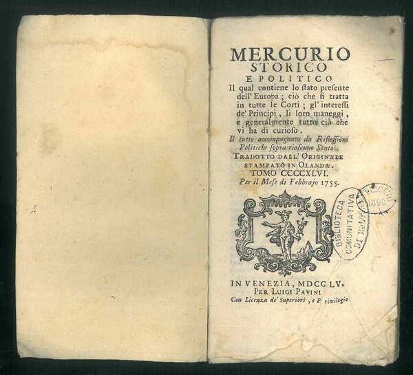 Mercurio storico e politico il quale contiene lo stato presente …