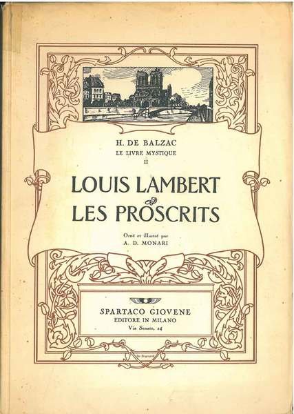 Louis Lambert. Les proscrits. Le livre mystique