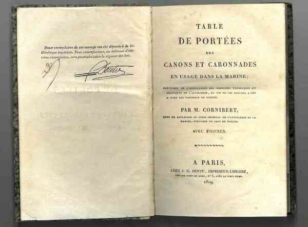Table de portées des canons et caronnades en usage dans …