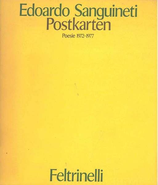 Postkarten. 1972-1977 (Poesie)