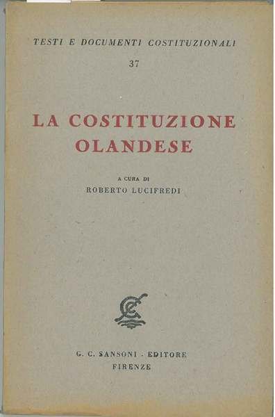 La Costituzione Olandese