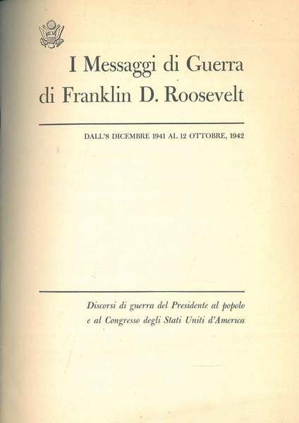 I messaggi di guerra dall'8 dic 1941 al 12 ott …