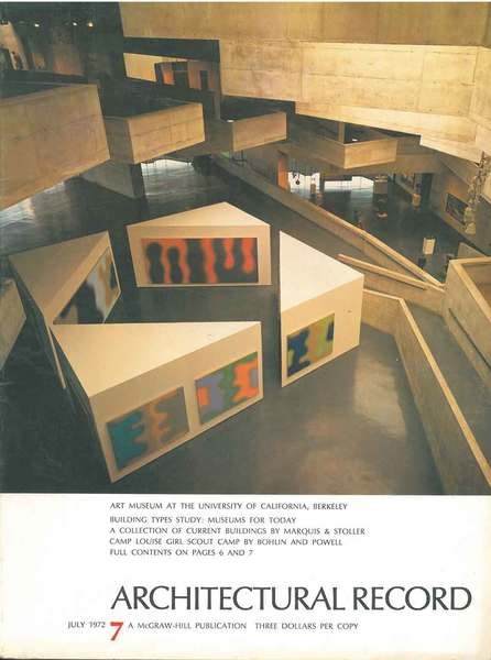 Architectural Record, n. 7, July 1972. Building Types study: Museum …