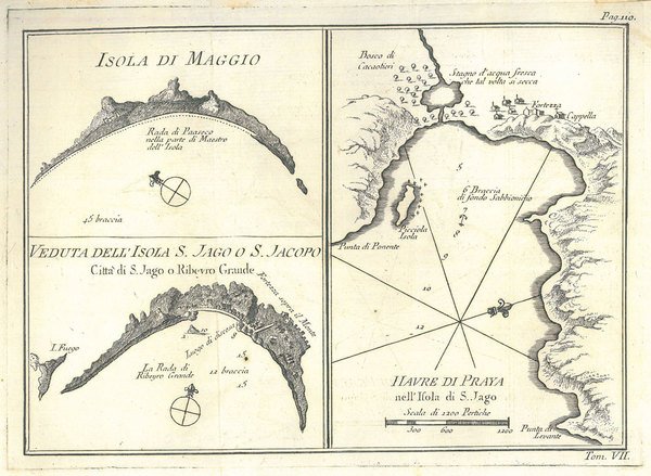 Isola di Maggio. Veduta dell'isola di S. Jago o S. …