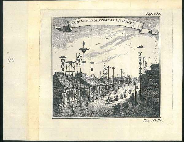 Veduta di una strada di Nanking