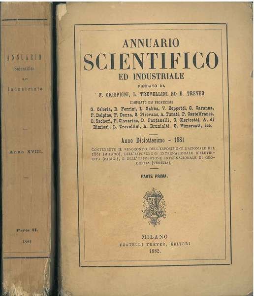 Annuario scientifico ed industriale fondato da F. Grispigni, L. Trevellini …