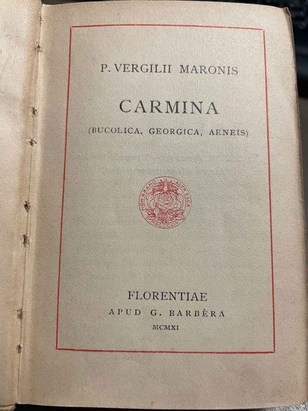 Carmina. (Bucolica, Georgica, Aeneis).