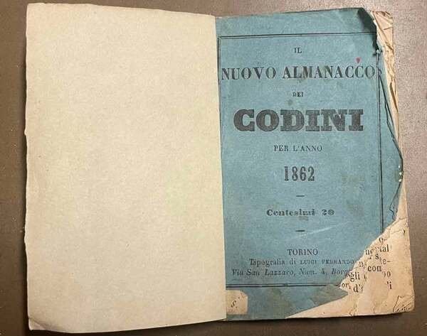 Il nuovo almanacco dei Codini per l'anno 1862.