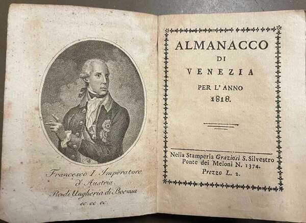 Almanacco di Venezia per l'anno 1818.