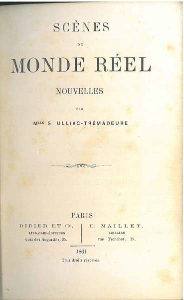 Scènes du monde réel. Nouvelles