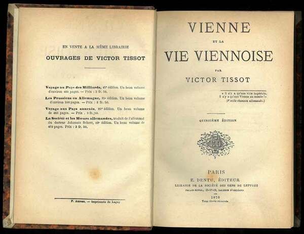 Vienne et la Vie Viennoise.