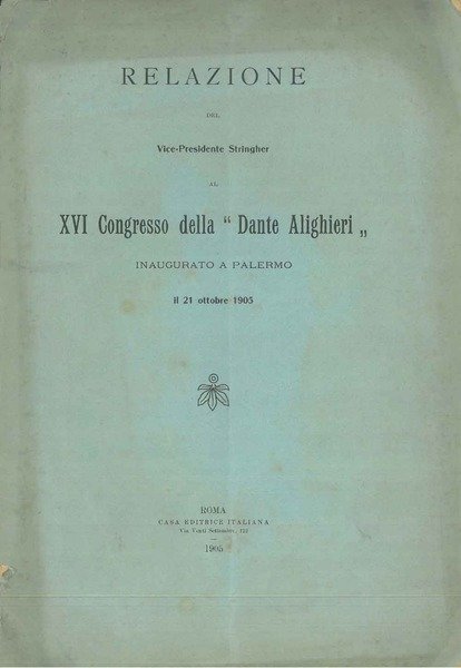 XVI Congresso della "Dante Alighieri" inaugurato a Palermo