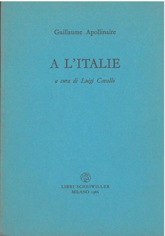 A L'Italie A cura di Luigi Cavallo