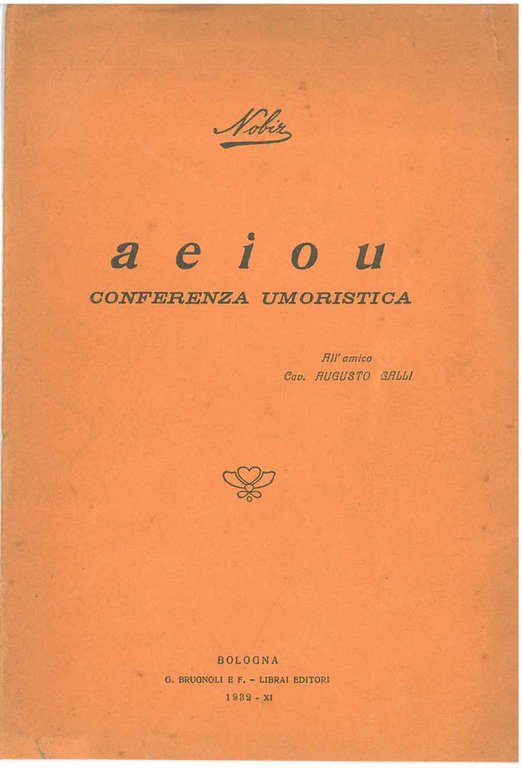Aeiou. Conferenza umoristica