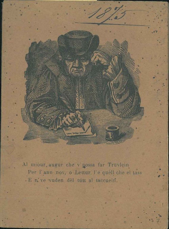 Al duttòur Truvlein. Luneri per l'Ann 1875 prezedù da un …