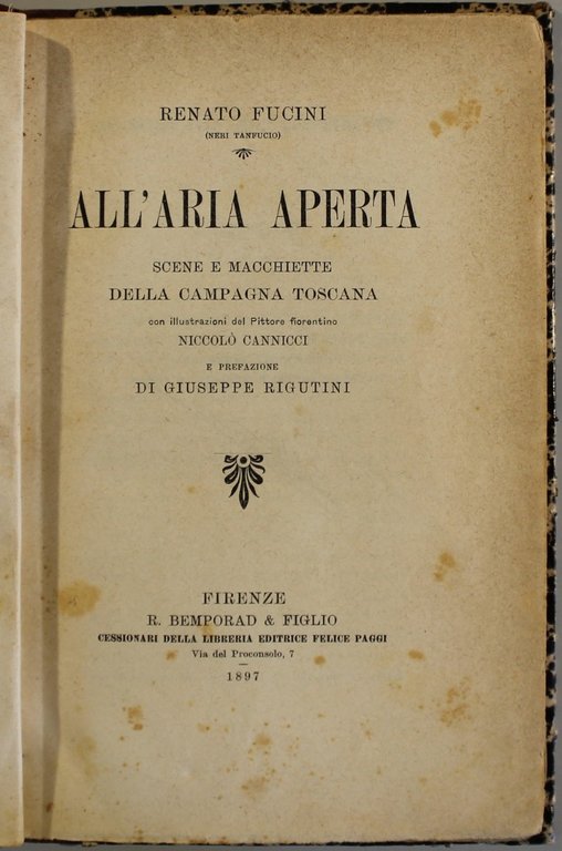 All'aria aperta. Scene e macchiettte della campagna toscana