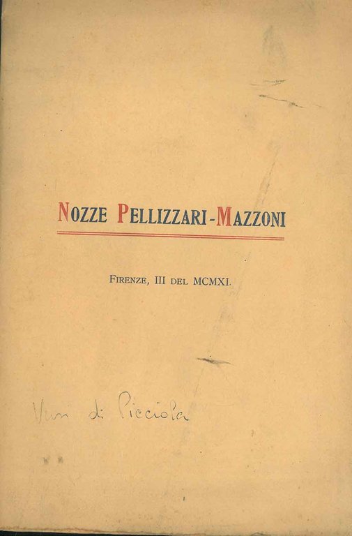 Alla Silvia Mazzoni nel giorno delle sue nozze col prof. …