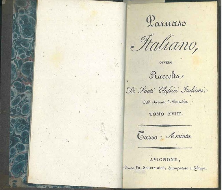 Aminta favola boschereccia di Torquato Tasso coll'accento di prosodia