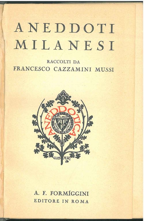 Aneddoti milanesi