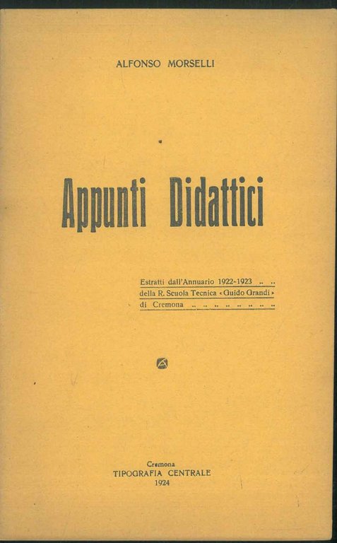 Appunti didattici