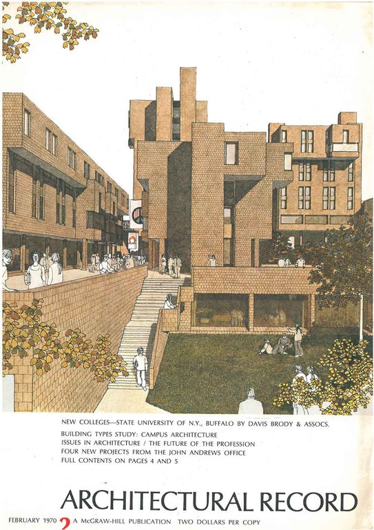 Architectural Record N. 2, February 1970. Building types study: Campus …