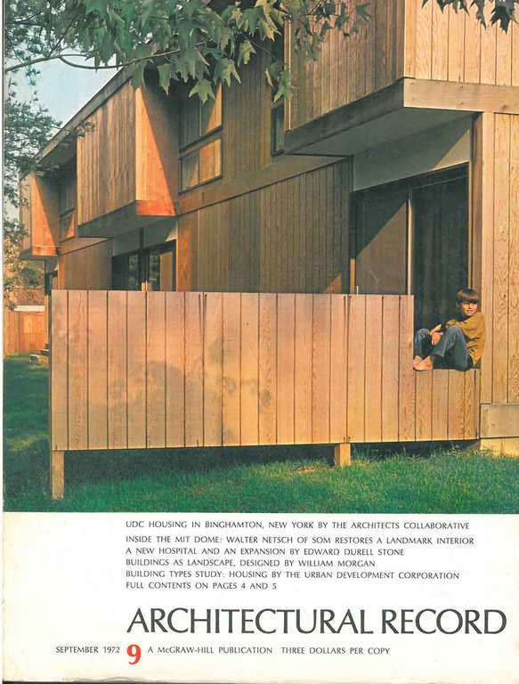 Architectural Record, n. 9, september 1972. Building Types study: Housing …