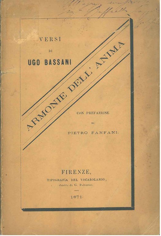 Armonie dell'anima Prefazione di P. Fanfani